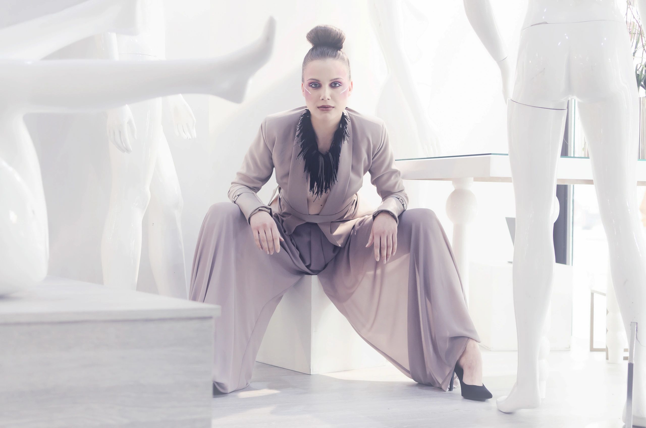 modern luxury fashion show editorial